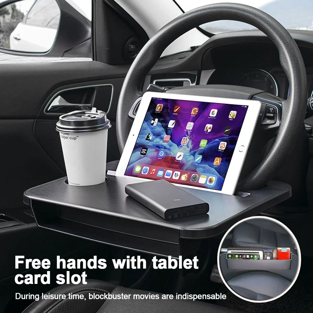 Desk Setup Organizer - Multi-used Car Tray Laptop Desk Pad