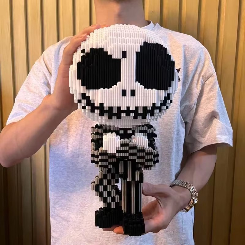 Desk Setup Gear - 33cm Halloween Skeleton Pumpkin Jack Skellington