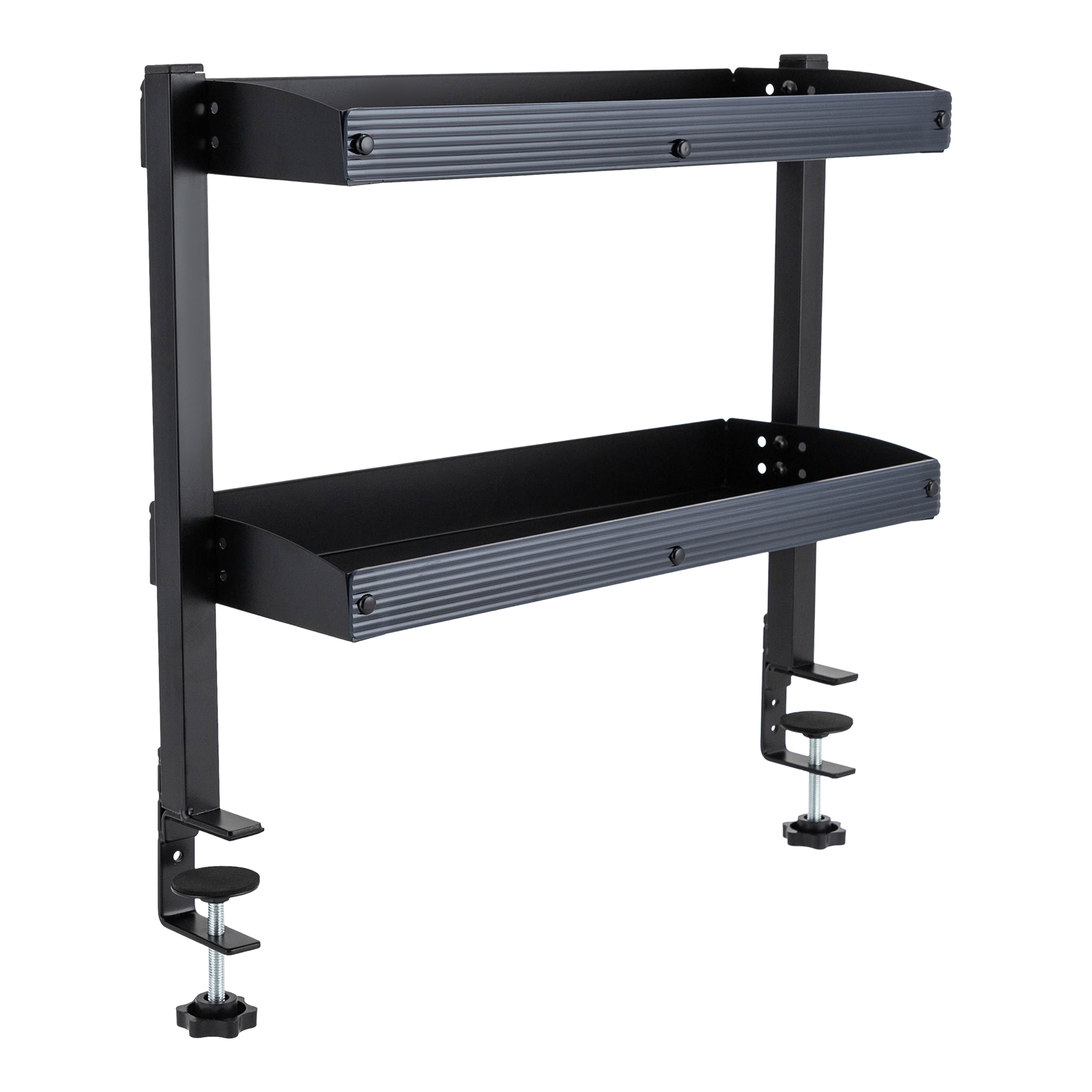 Desk Setup Organizer - Clamp-on Desk Shelf, 2-Tier, Above or