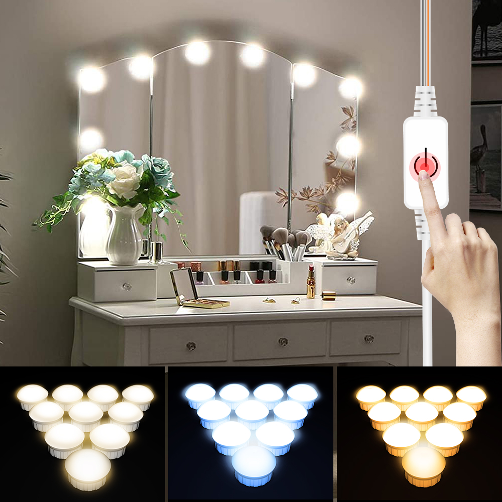Led Desk Light Usb - LED Mirror Light USB Dressing Table
