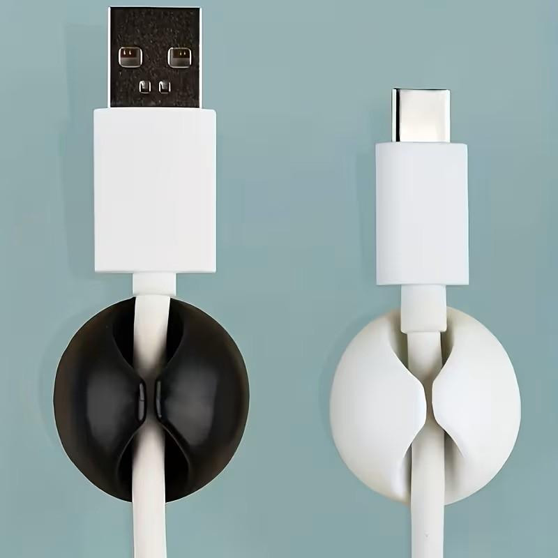 Desk Setup Organizer - 6/10/18-Piece Cable Organizer Set, Desktop Cable