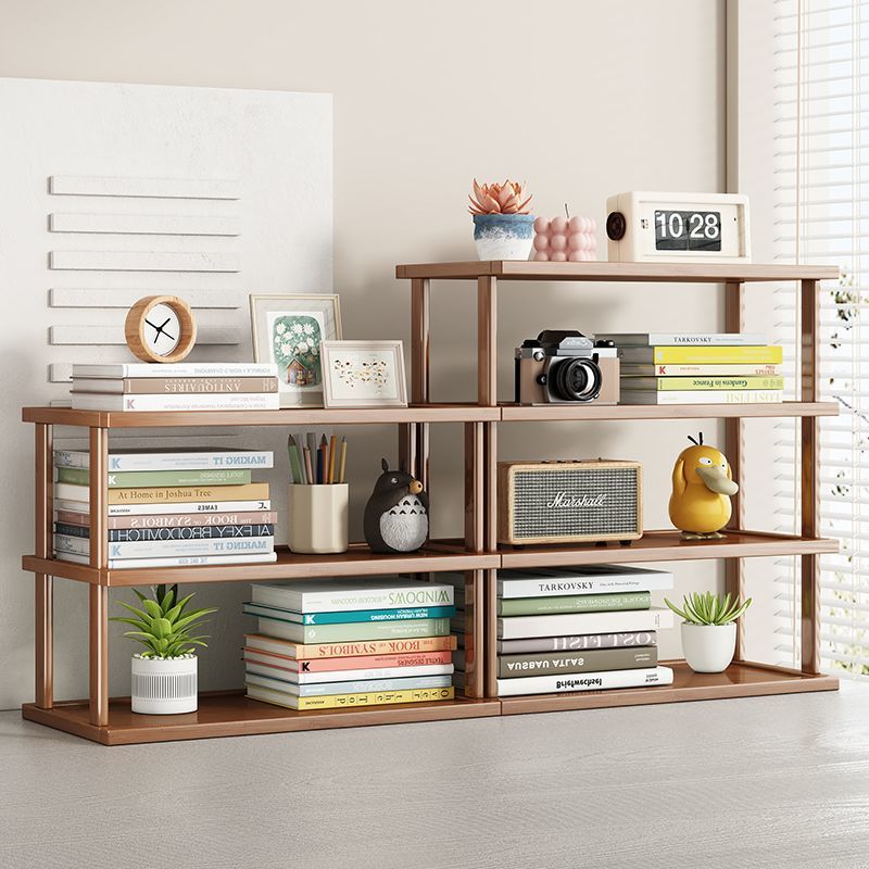 Desk Setup Organizer - Space Saving Desktop Layered Storage Rack,