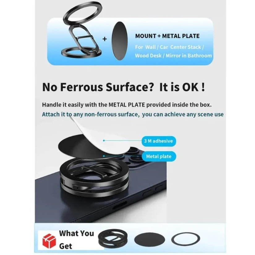 Foldable Dual Magnetic Lazy Ph - Dual Phone Holder recension och pris