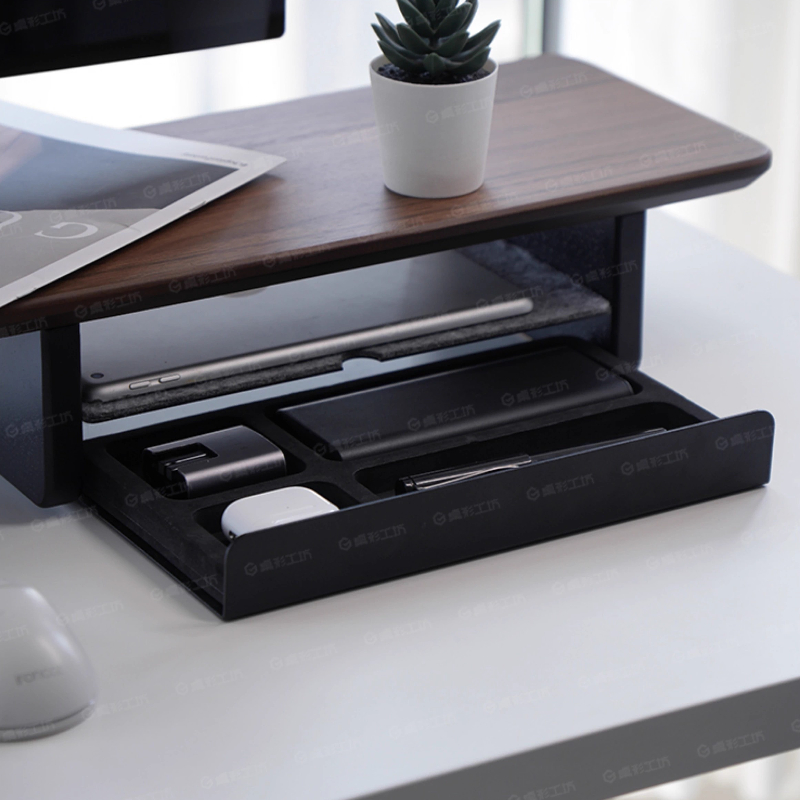 Monitor Stand Riser Storage Dr - Desk Setup Organizer recension och pris
