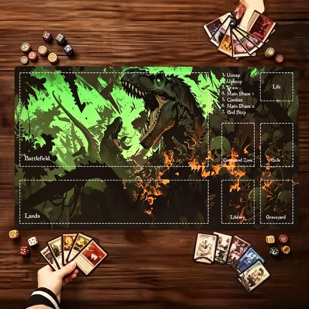 Dark Jungle Dinosaur Large Ext - Jungle Desk Setup recension och pris