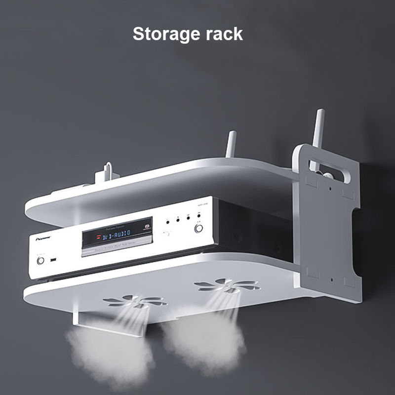 Wall-Mounted Router Cable Orga - Desk Setup Living Room recension och pris