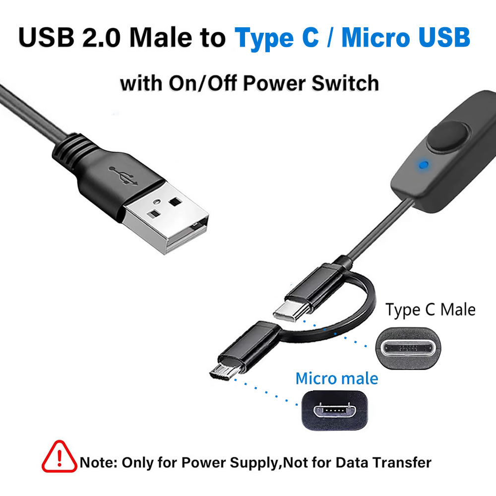 2 in 1 Type C / Micro USB Char - Desk Setup Led Strip recension och pris