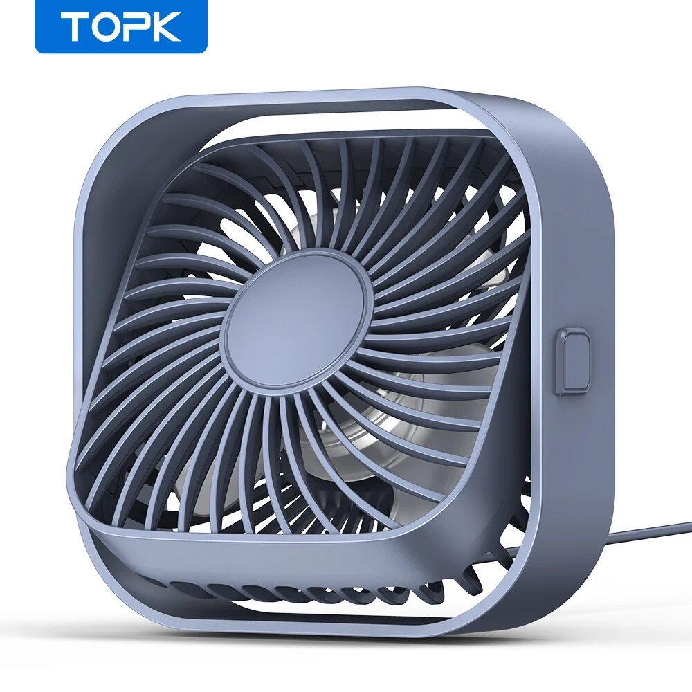 TOPK USB Desk Fan,Strong Airfl - Desk Setup Gear recension och pris