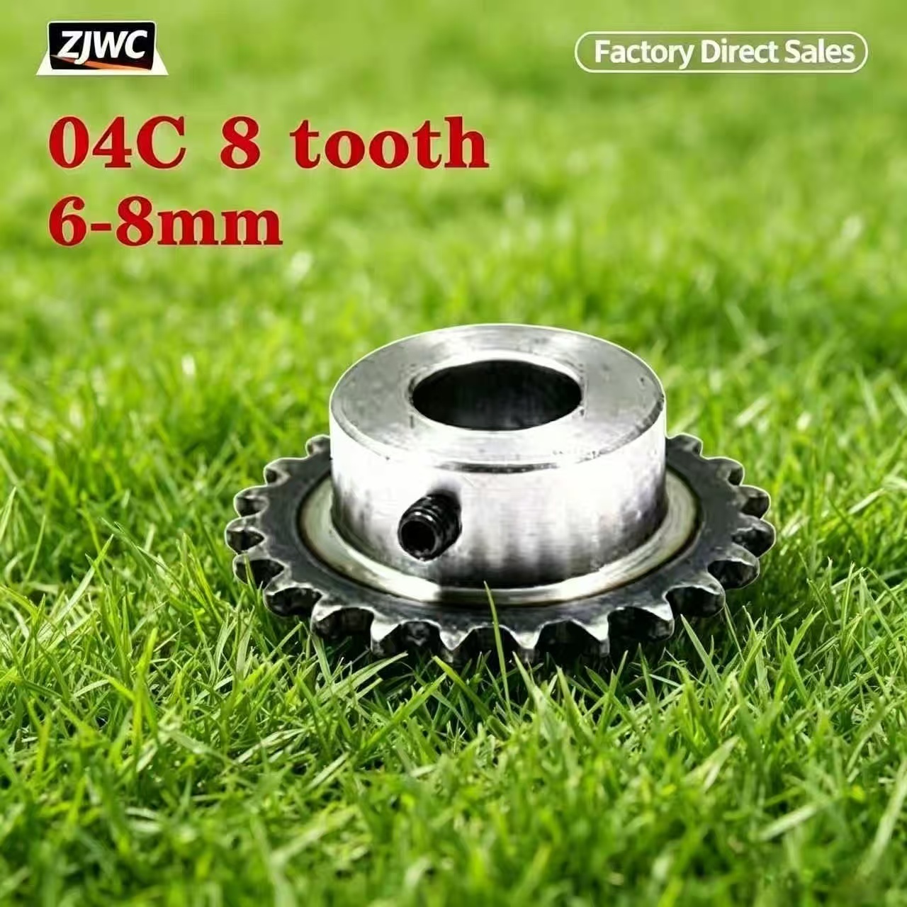 04C 8T Sprocket 6/8mm Bore 45# - Desk Setup Gear recension och pris