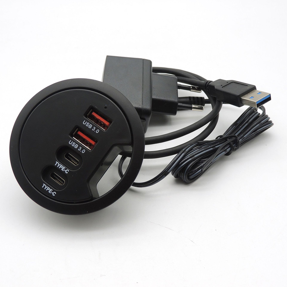 USB Desk Hub USB3.0 HUB With 2 - Desk Setup Hub recension och pris