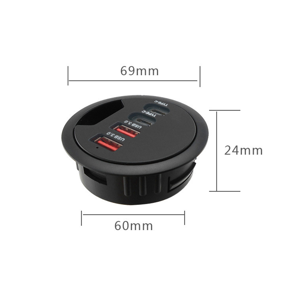 USB Desk Hub USB3.0 HUB With 2 - Desk Setup Hub recension och pris