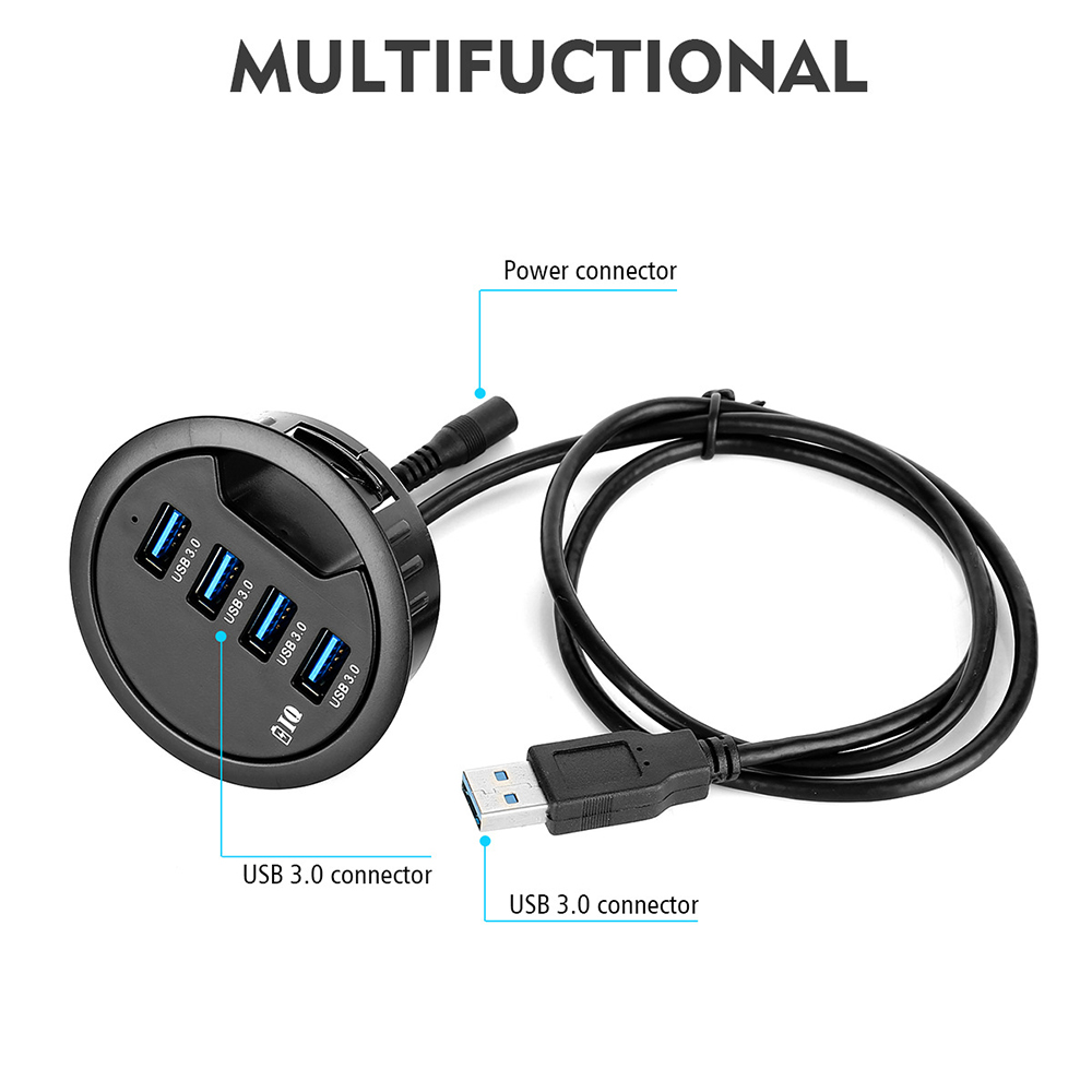 USB Desk Hub USB3.0 HUB With 2 - Desk Setup Hub recension och pris