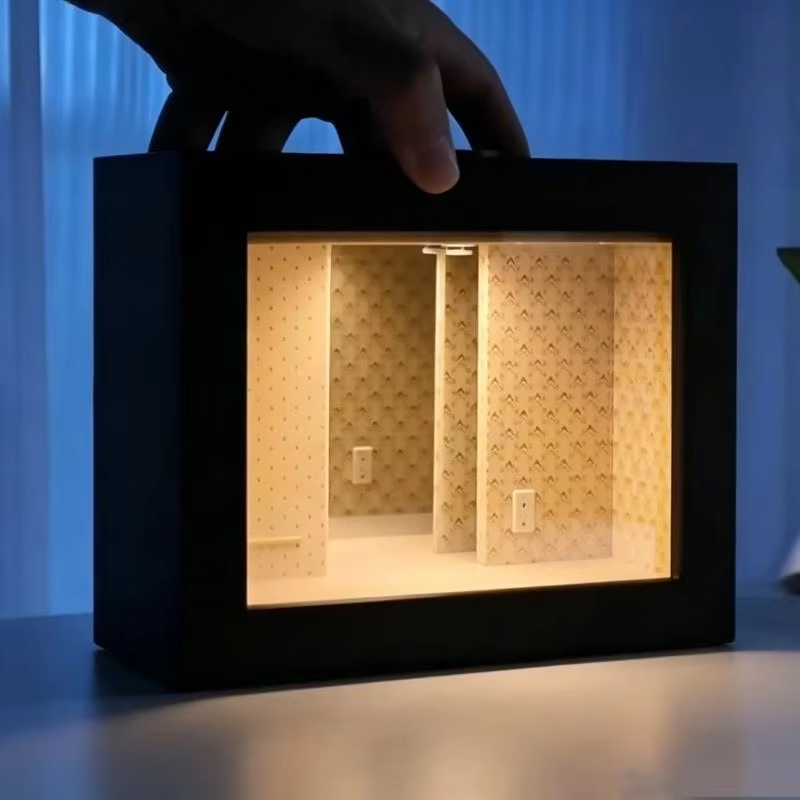 Office Desk Decor Frame Lighte - Desk Setup Photo recension och pris