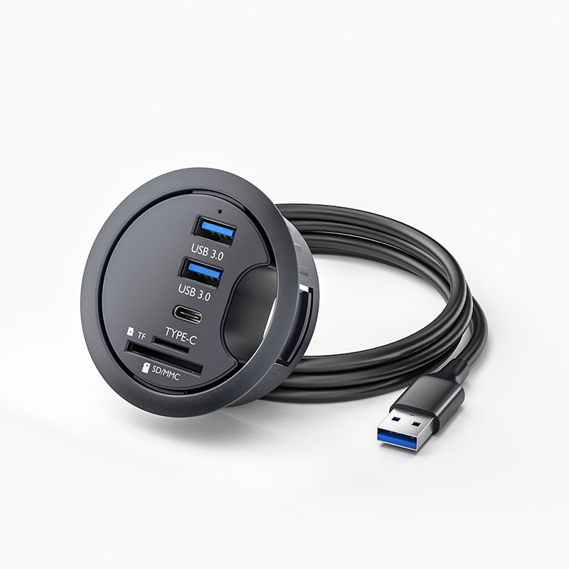 USB HUB 3.0 Mount In Desk Dock - Desk Setup Hub recension och pris