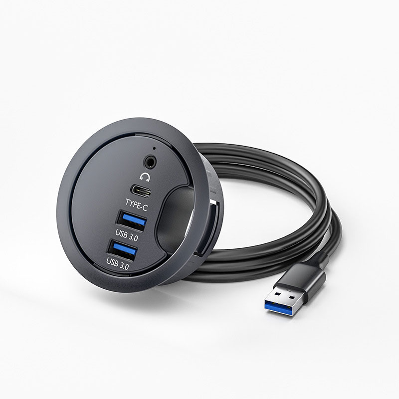 USB HUB 3.0 Mount In Desk Dock - Desk Setup Hub recension och pris