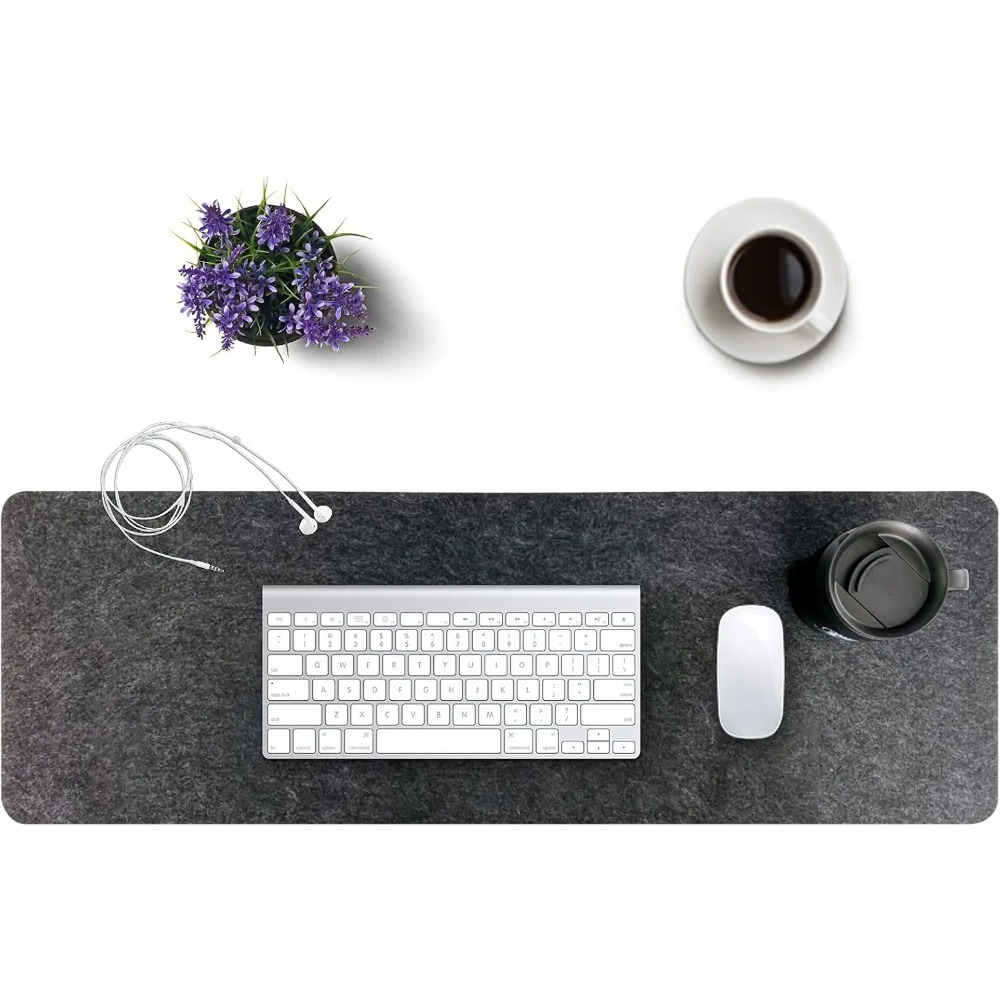 Felt Desk Mat Computer Mat for - Desk Setup Cozy recension och pris