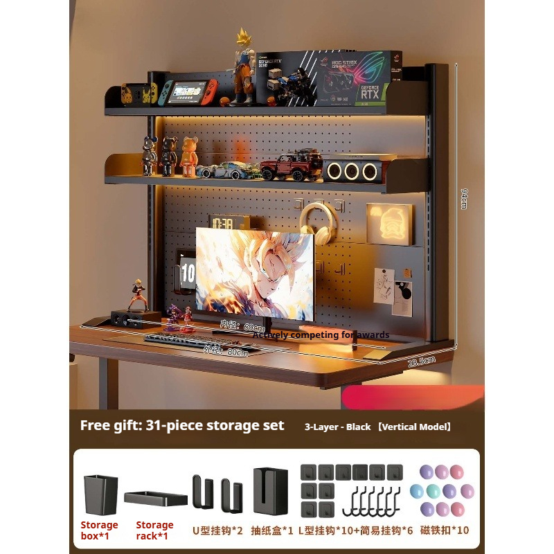 Clamp on Desk Shelf with Pegbo - Desk Setup Organizer recension och pris