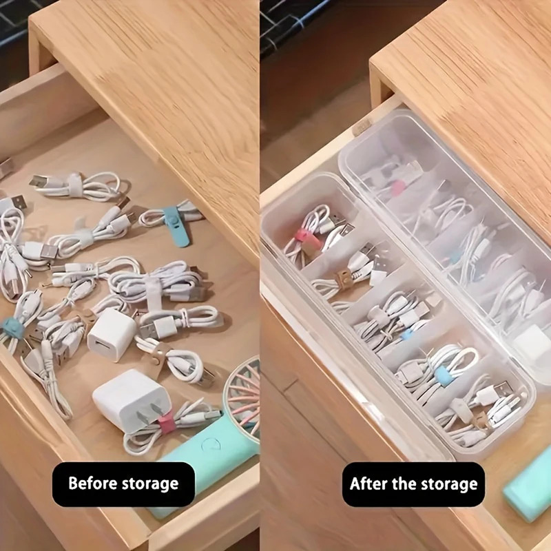 Transparent Cable Organizer wi - Desk Setup Organizer recension och pris