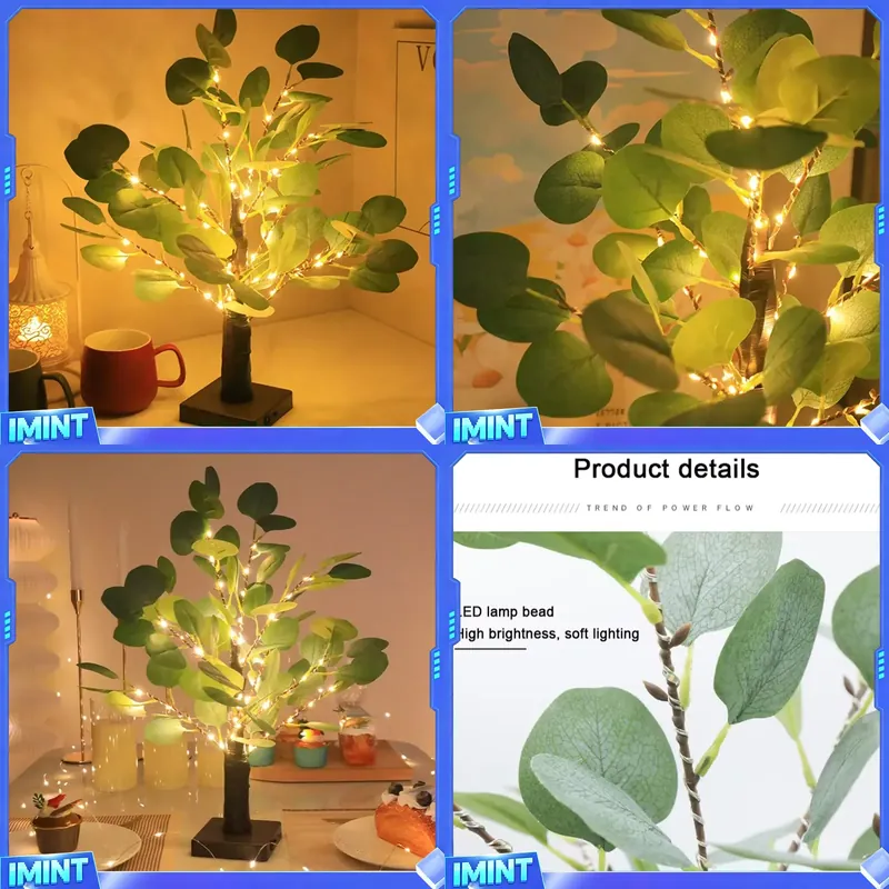 LED Table Tree Lamp Artificial - Led Desk Light Usb recension och pris