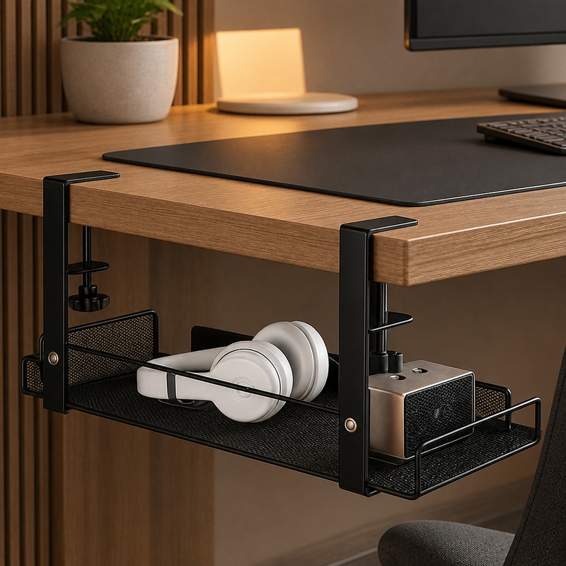Under-Desk Steel Wire Manageme - Desk Setup Gear recension och pris