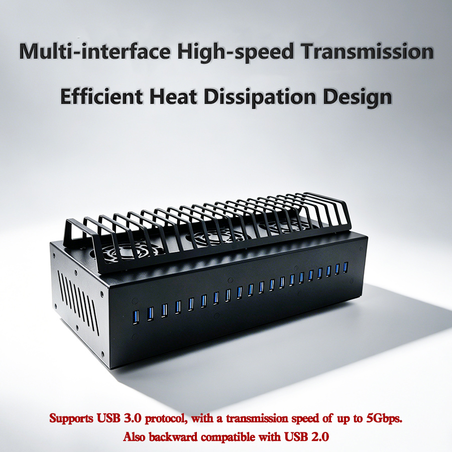 20-Port USB 3.0 Hub Chassis +  - Desk Setup Hub recension och pris