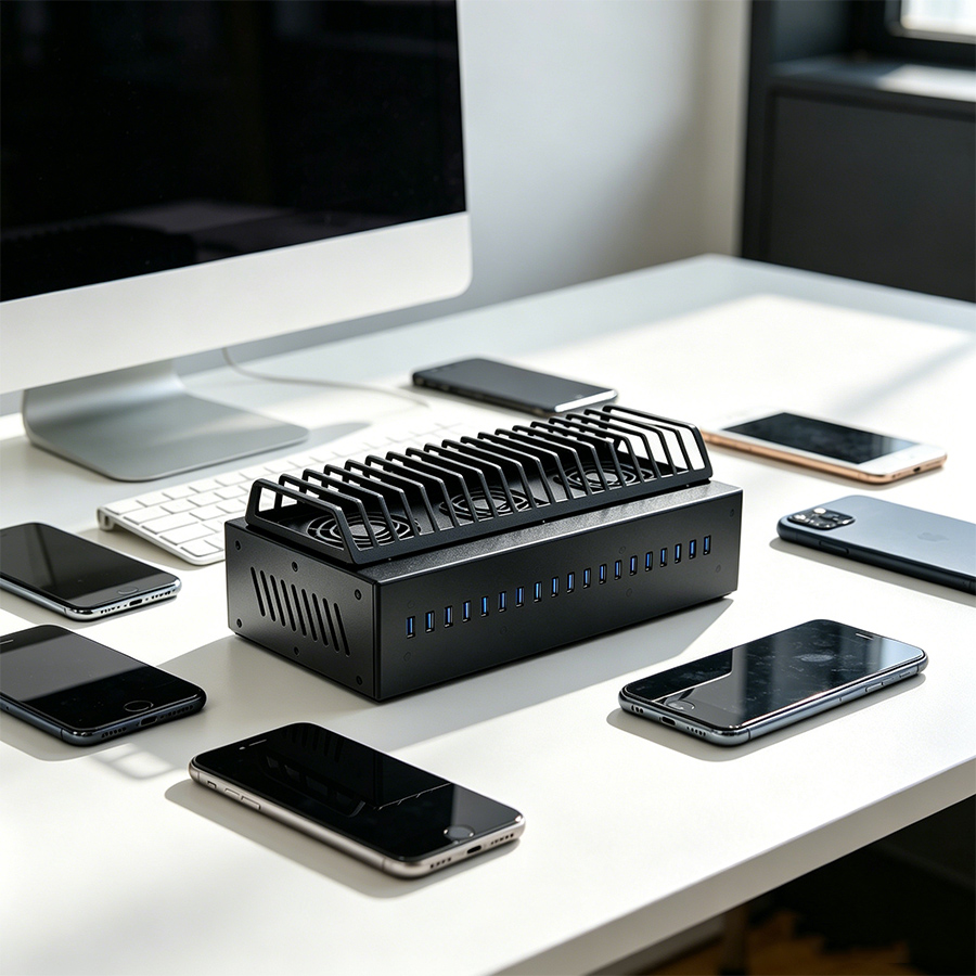 20-Port USB 3.0 Hub Chassis +  - Desk Setup Hub recension och pris