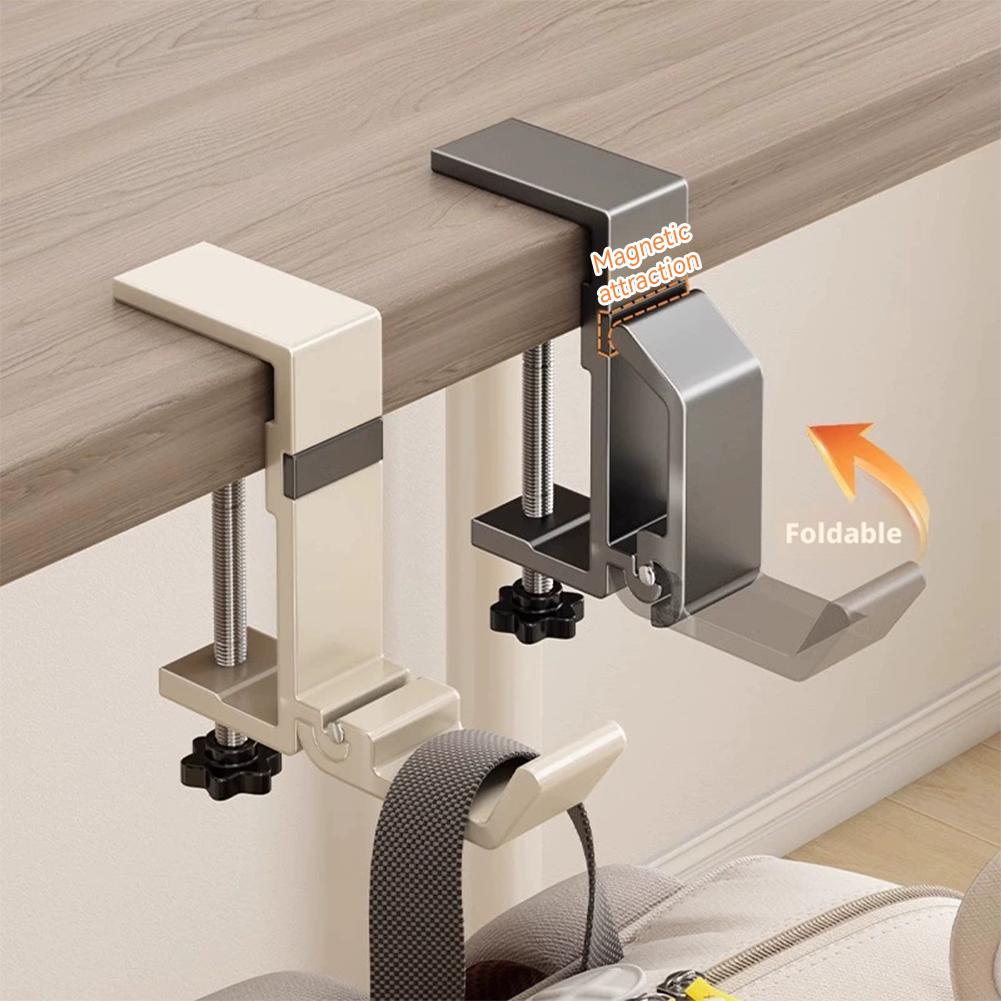 No Drill Foldable Desk Hook  C - Desk Setup Organizer recension och pris