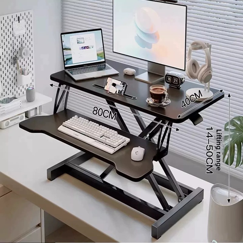 Standing Desk Riser Height Adj - Desk Setup Organizer recension och pris