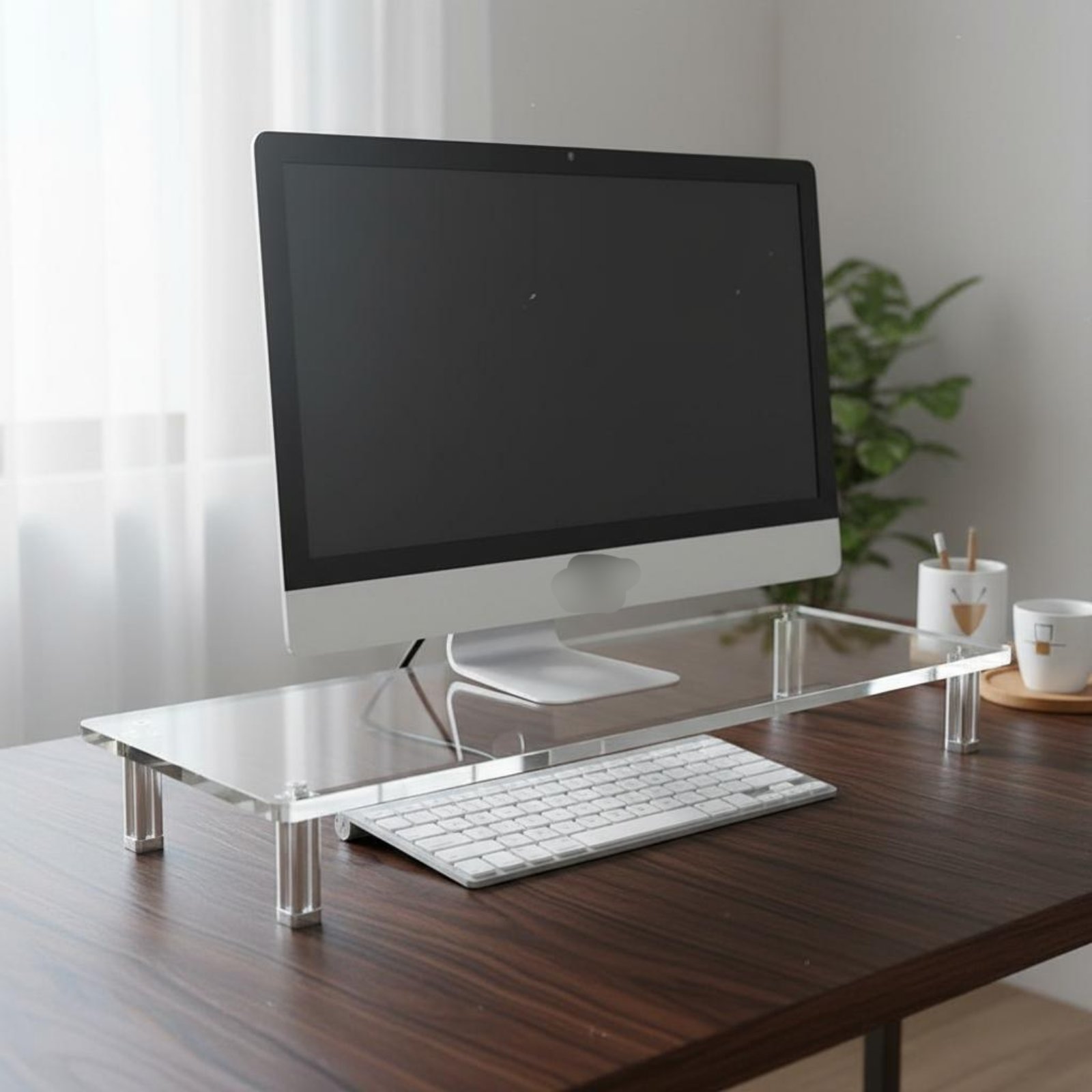 Acrylic Monitor Stand Easy to  - Desk Setup Organizer recension och pris