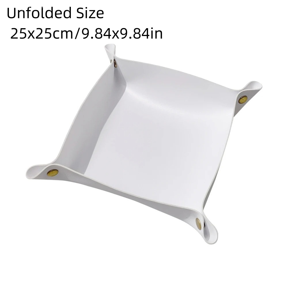 1PC 25X25CM Leather Tray Folda - Desk Setup Organizer recension och pris