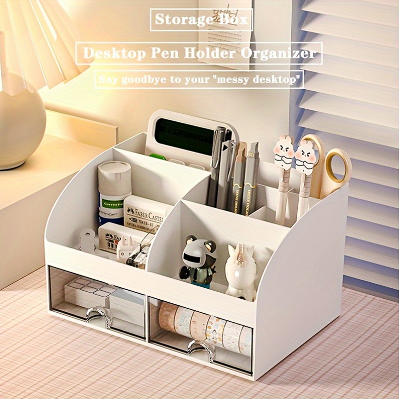 6-compartment Desk Organizer w - Desk Setup Organizer recension och pris