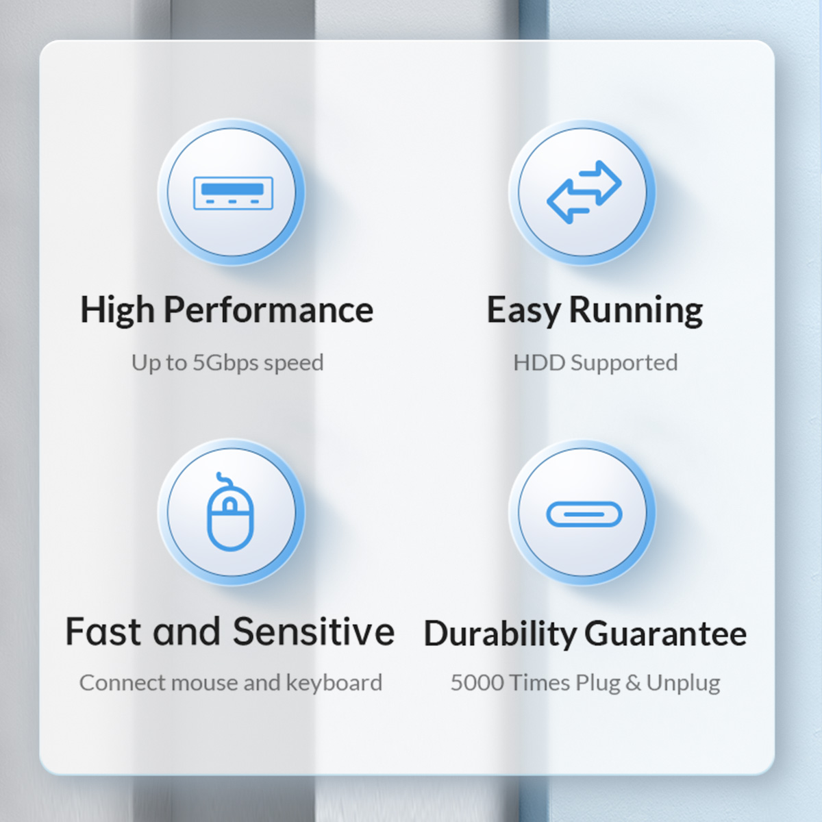 ORICO USB 3.0 Hub 3/4 Ports US - Desk Setup Hub recension och pris