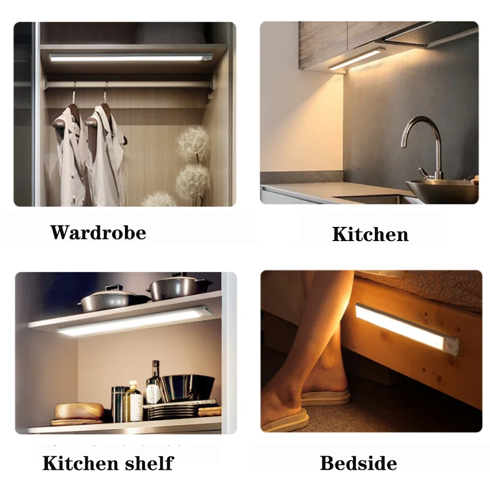 PIR Motion Sensor LED Night Li - Desk Setup Led Strip recension och pris