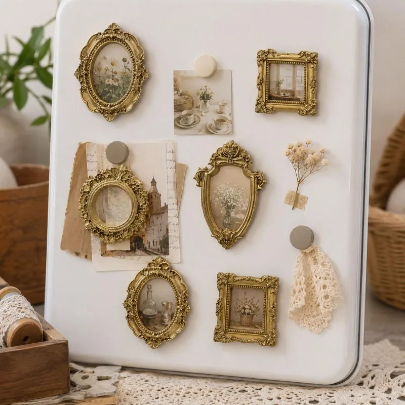 10/5pcs Vintage Resin Mini Pho - Desk Setup Photo recension och pris