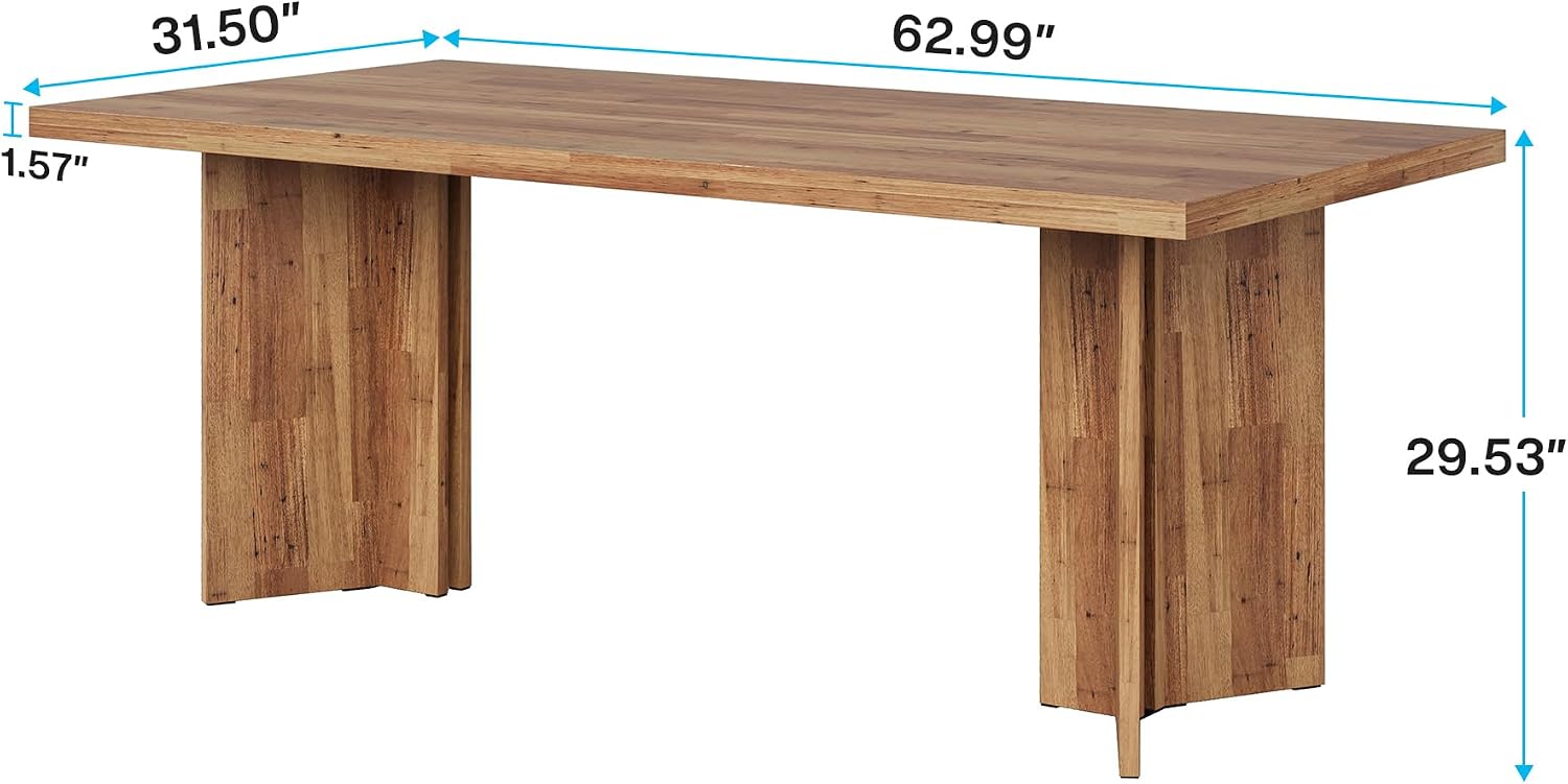 Large Rectangular Wood Dining  - Desk Setup Living Room recension och pris