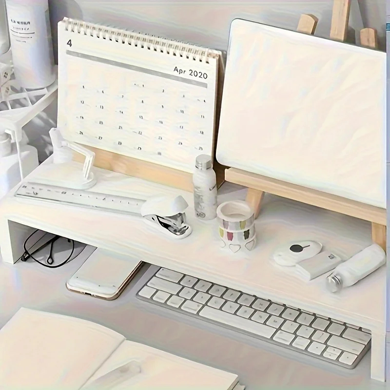 Stable Base Wood Desktop Compu - Desk Setup Riser recension och pris
